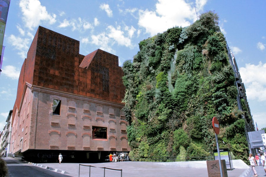 Caixa Forum Green Walls