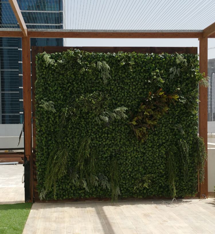 Outdoor Custom Green Wall Steigenberger Hotel Dubai UAE